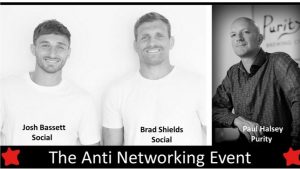 Black and white image of Brad Shields, Josh Basset and Paul Halsey